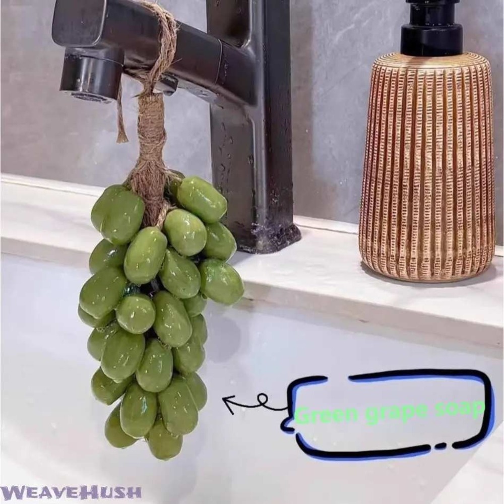 Handmade Green Grape Scented and shaped soap Decor